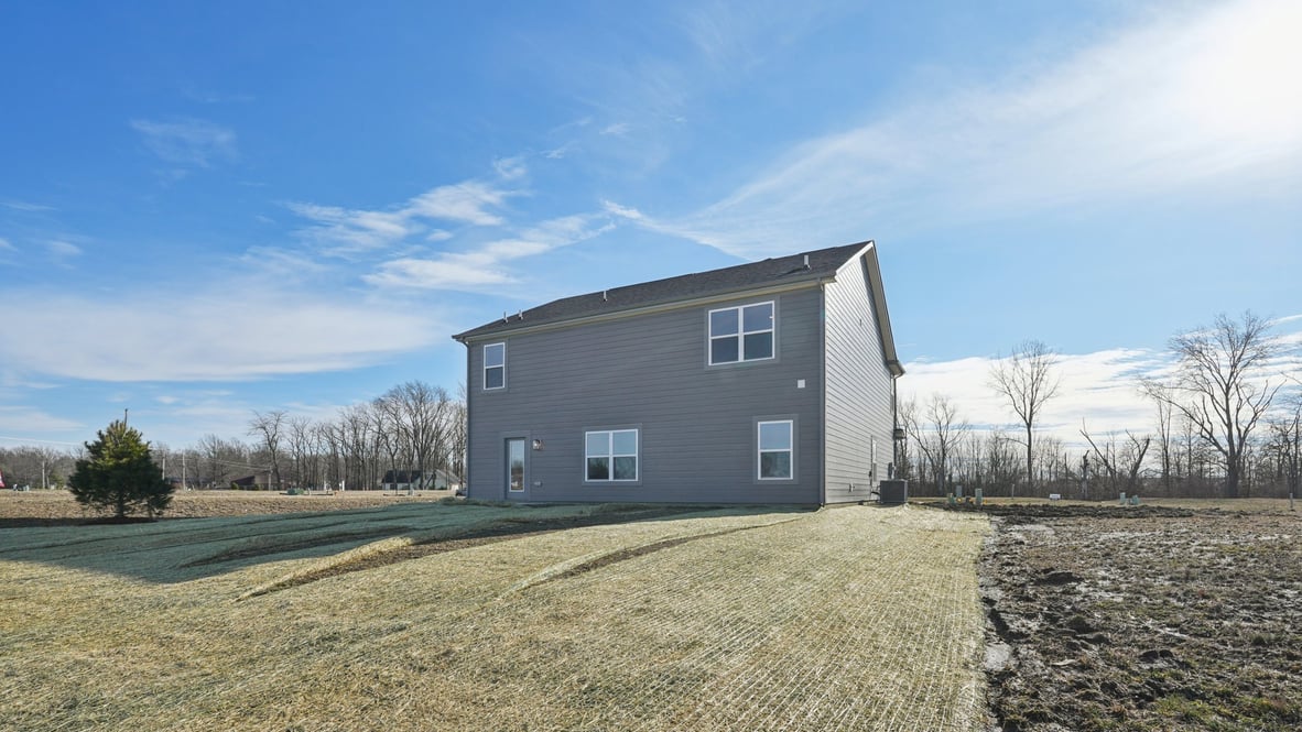 rear exterior view of the home