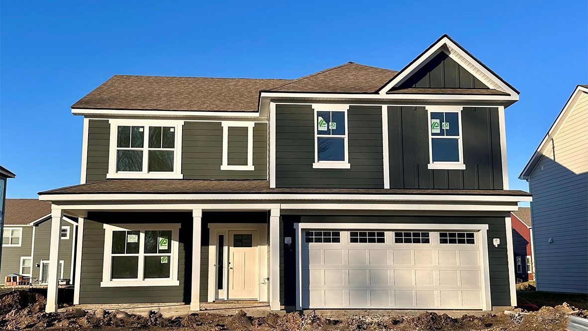 front exterior of the Henley plan in Brunson's Landing