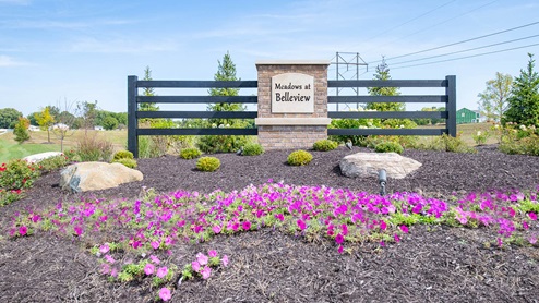entrance to meadows at belleview in greenwood indiana