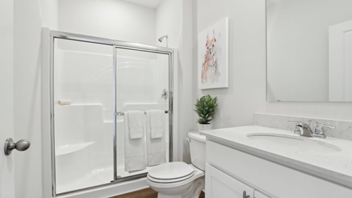 bathroom with walk-in shower