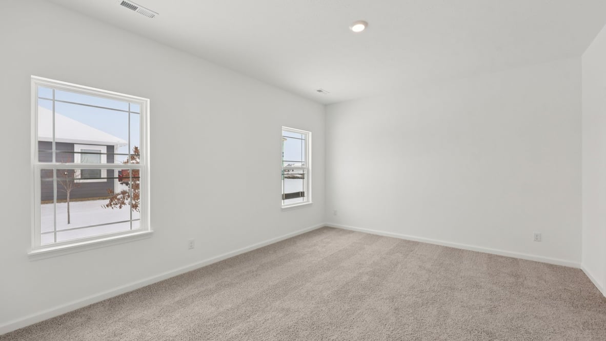 Primary bedroom designed for privacy and style adding a spa-inspired ensuite bathroom, walk-in closet