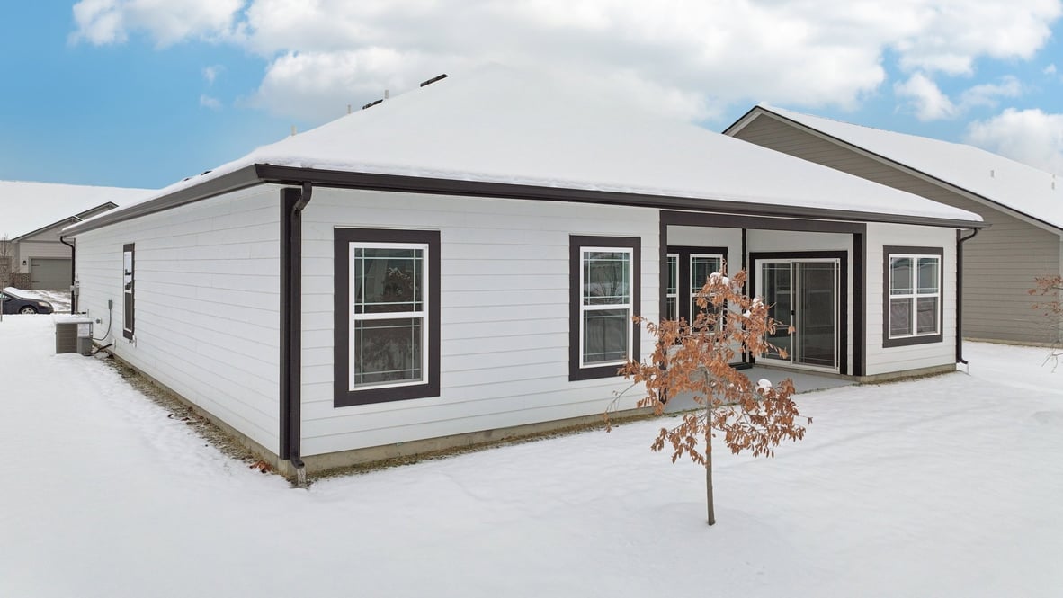 Backyard space showing open outdoor area behind the home