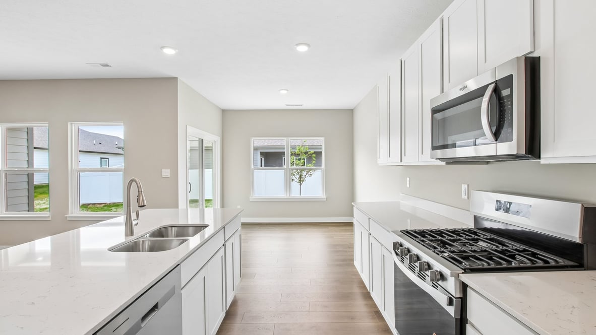 kitchen with quartz countertops