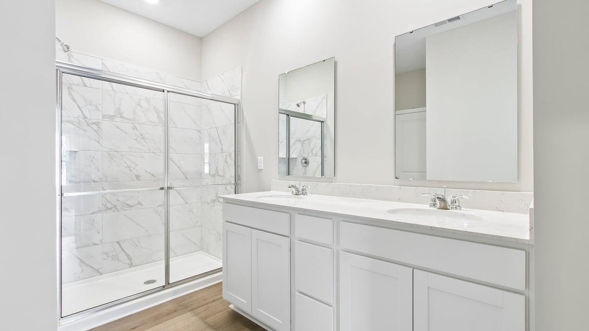 primary bathroom weith walk in shower