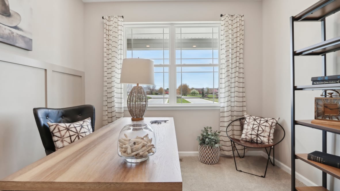 spacious third bedroom used as den space