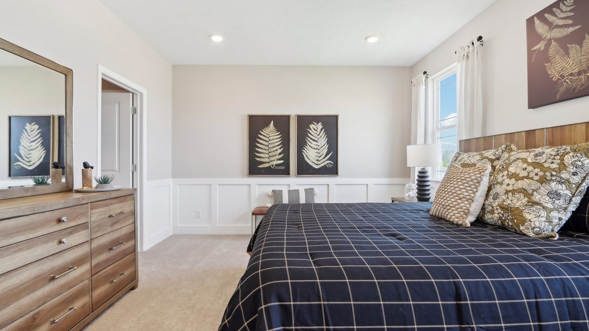 spacious primary bedroom suite