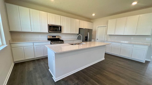 Johnstown kitchen with white cabinets