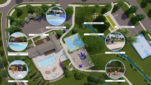 future amenities in miles farm pool gym basketball pickleball