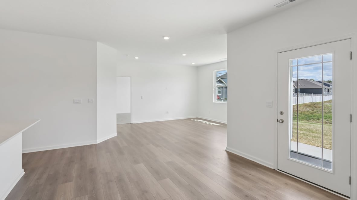 great room with natural light