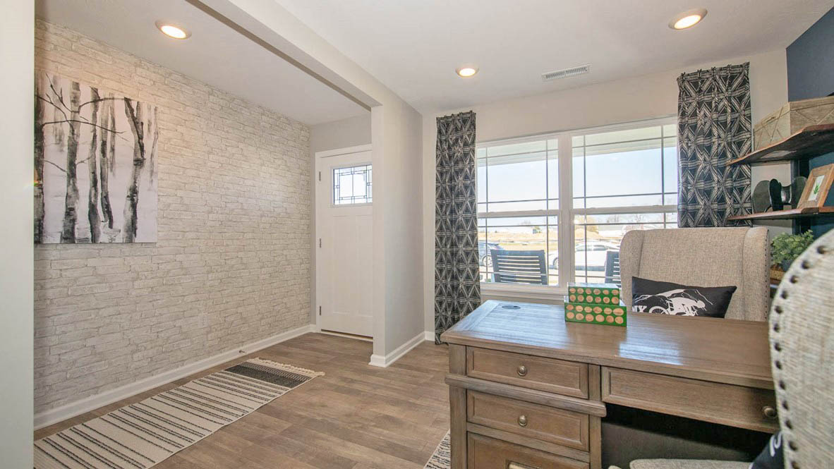 den adjacent to entry