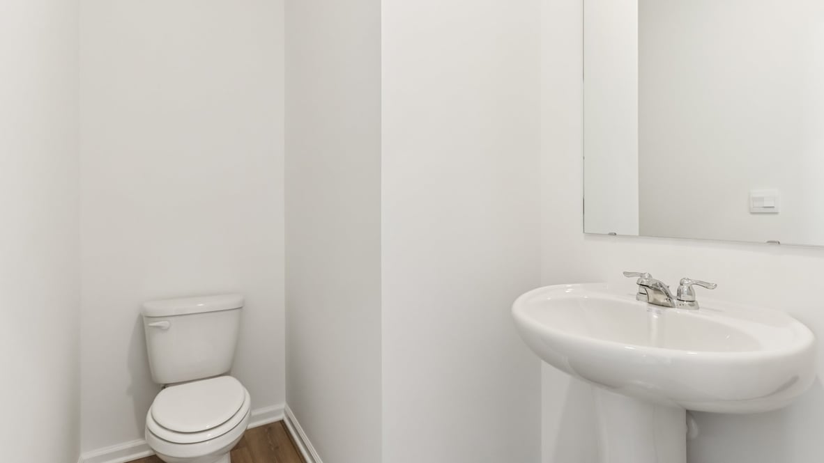 powder bathroom on the main level