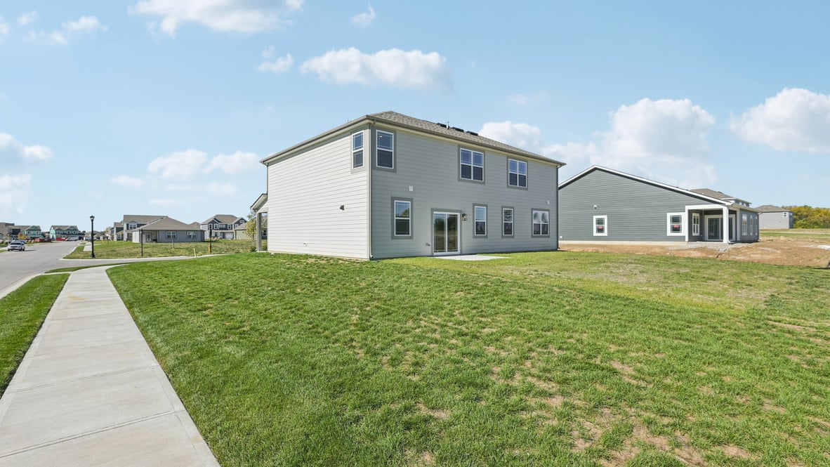 rear exterior view of the home