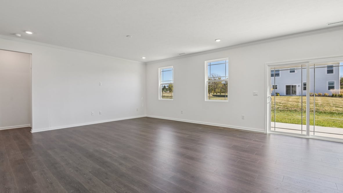 great room with natural light