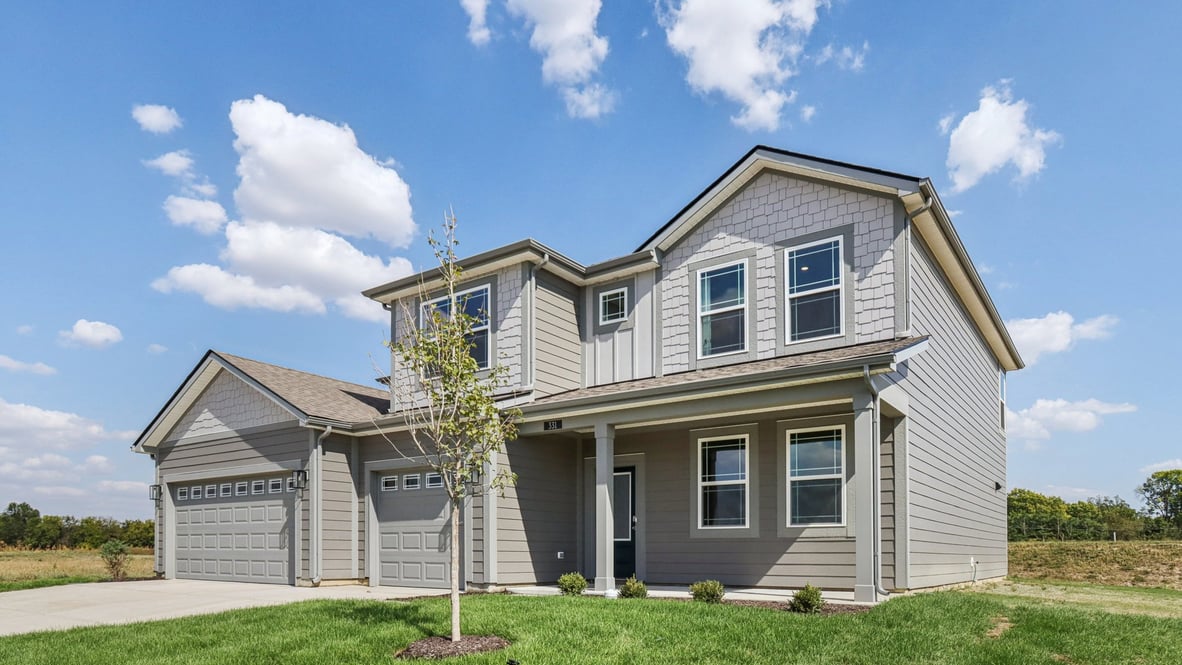 home with 3-car garage