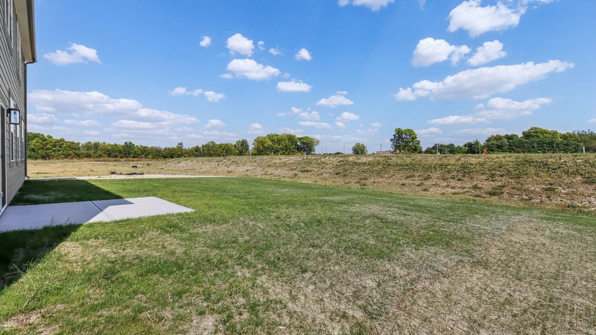 backyard view from the home