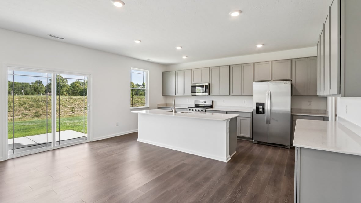 kitchen with bar seating