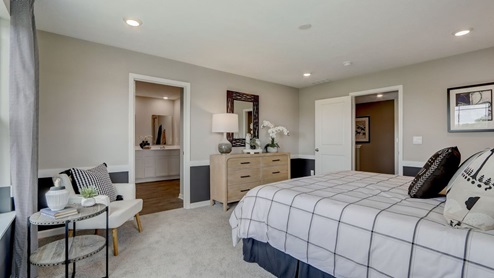 primary bedroom with private bath