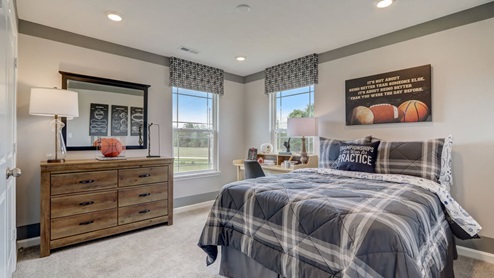 bedroom 2, plaid duvet cover