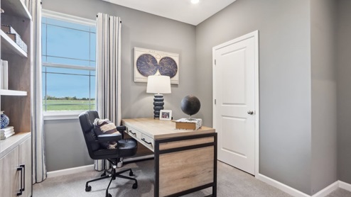 bedroom with spacious closet