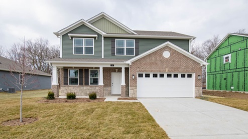 Bristol, available in Whiteland, IN. This flexible 2-story has much to offer including appealing 4 bedrooms, 2.5 baths, separate living and family rooms and convenient upstairs laundry room.