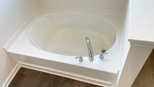 Primary bath with garden tub