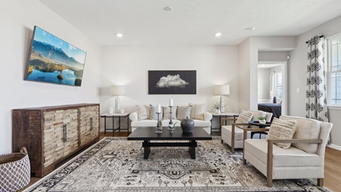 great room with natural light