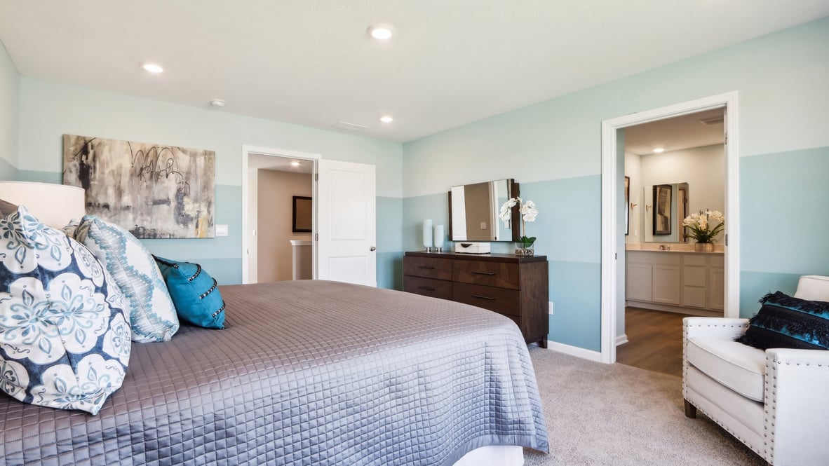 spacious primary suite