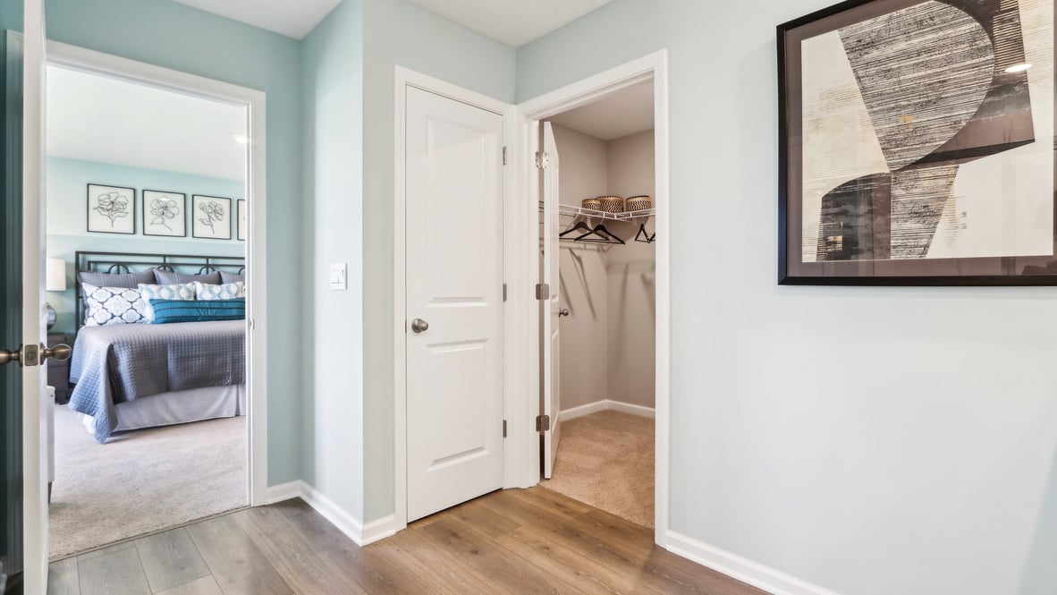 spacious primary bathroom