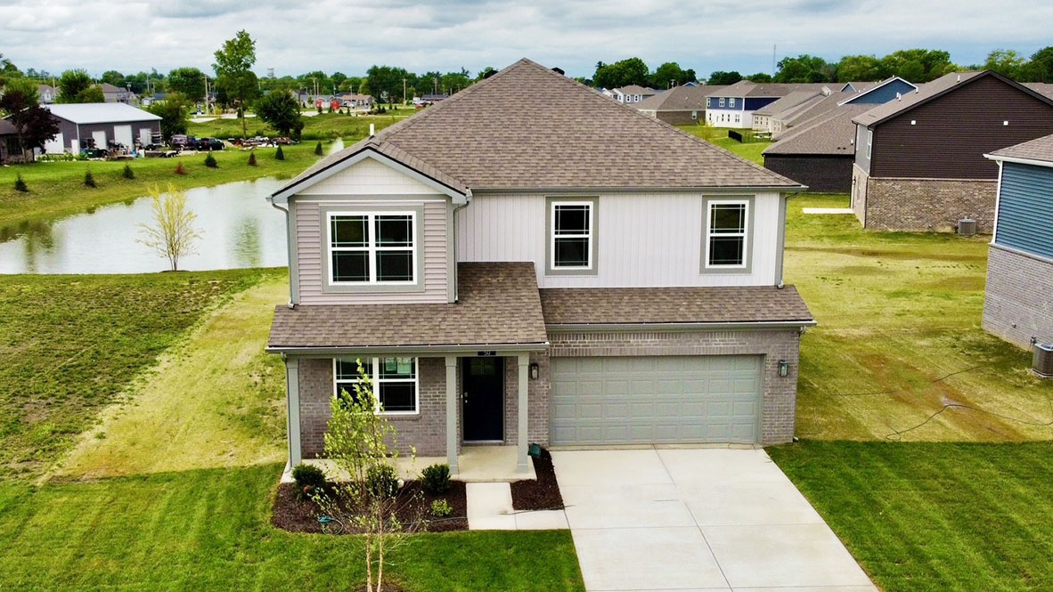 two-story home in saddlebrook farm north