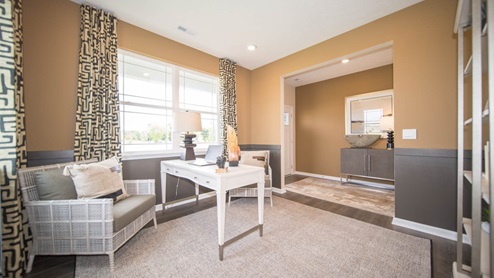 den adjacent to entry