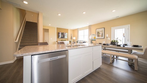 kitchen with open-concept