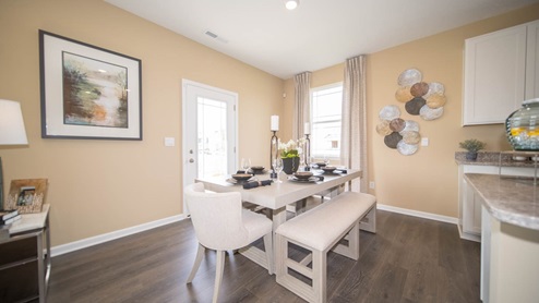 dining nook adjacent to kitchen