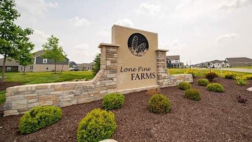 Lone Pine community entrance monument