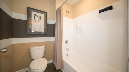 separate shower and toilet room