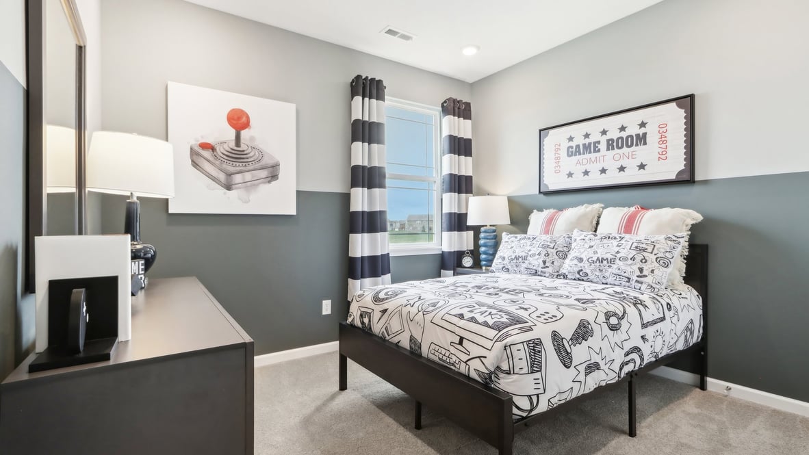 Bedroom 4, multi-use bedroom, flex-office, craft, entertainment, game room  By D.R. Horton