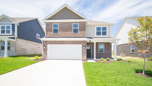 two story with abundant brick and front porch