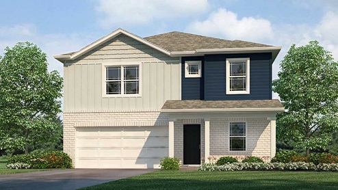 This two-story, open concept home provides 4 large bedrooms and 2.5 baths.