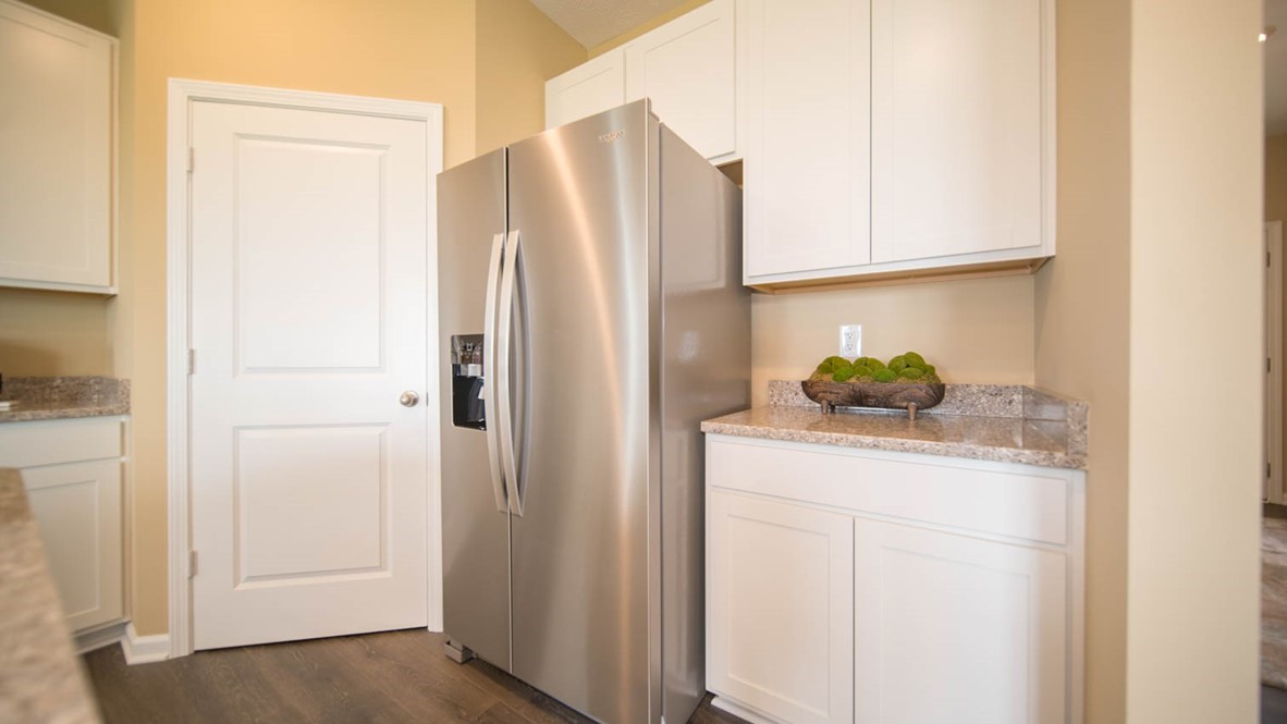 kitchen with corner pantry