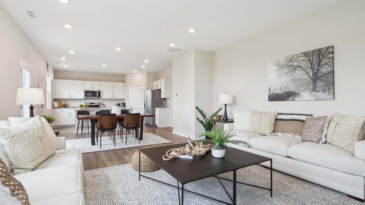 open concept living area