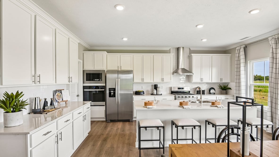kitchen with dining room table