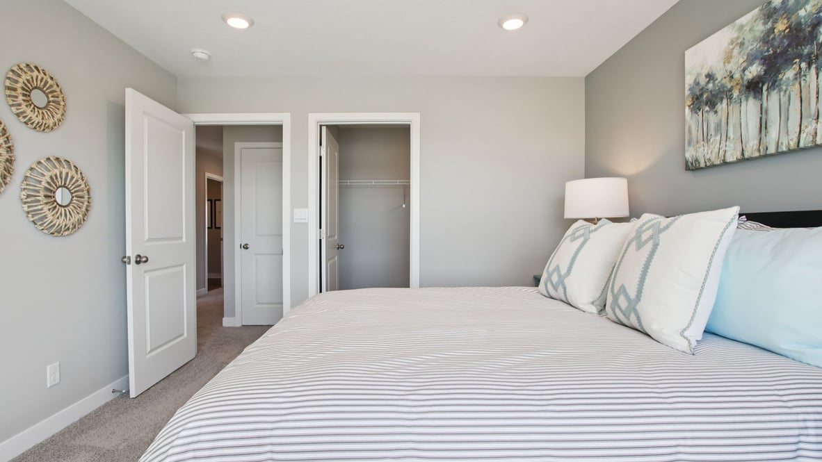 bedroom with spacious closet
