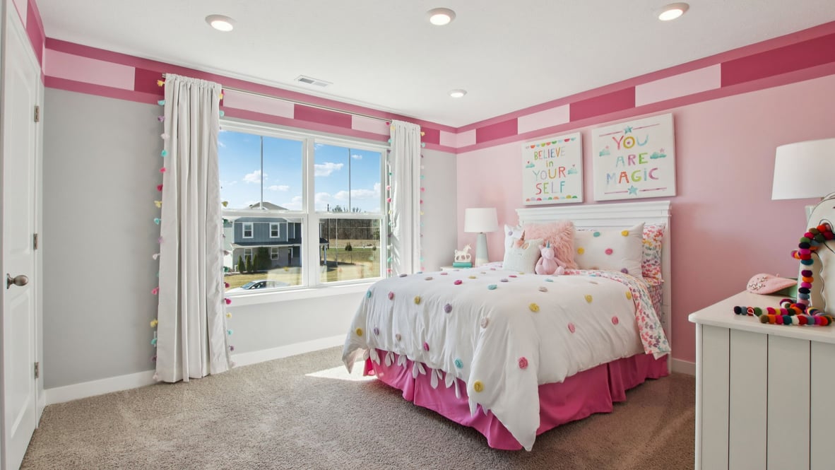girls room with natural light