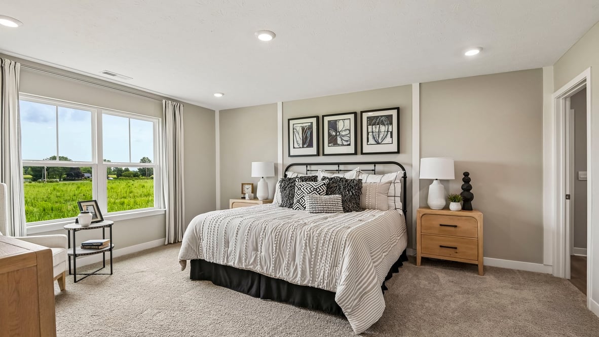 primary bedroom with natural lighting