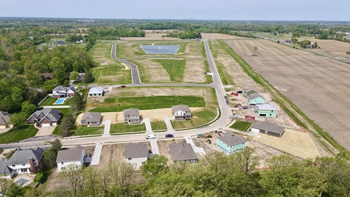 aerial view fields at sugar