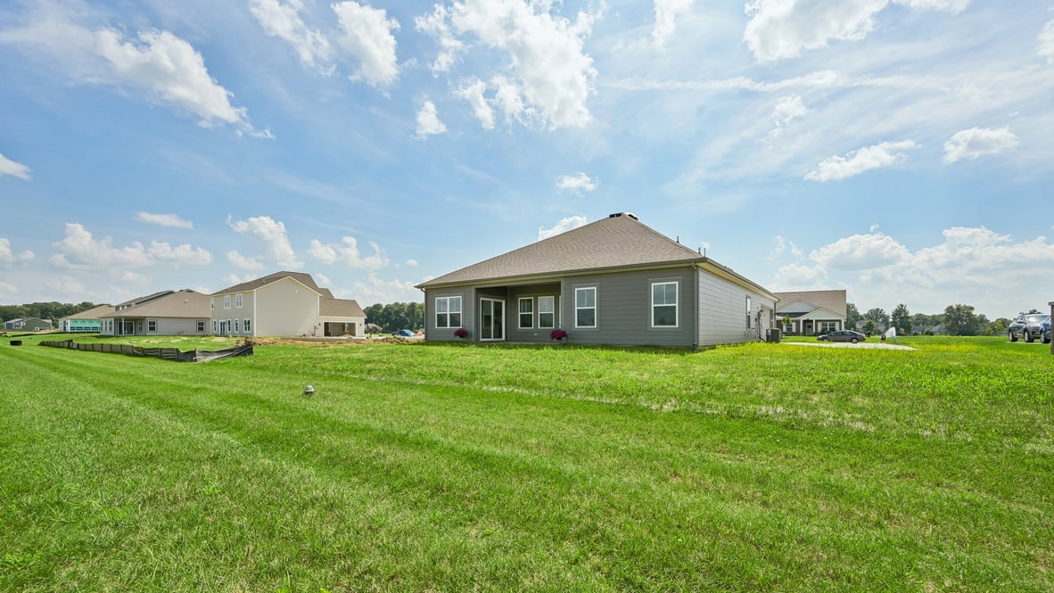 rear of the home