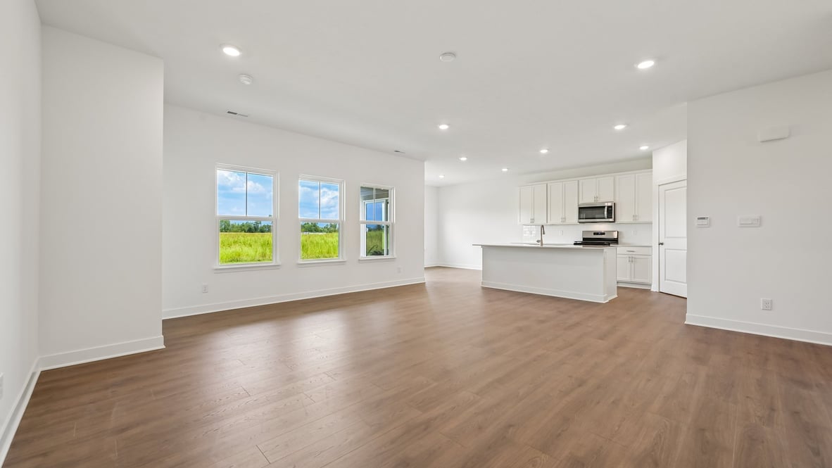 great room and kitchen