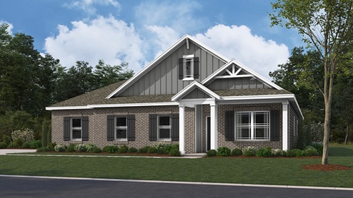 Cortland side load garage rendering