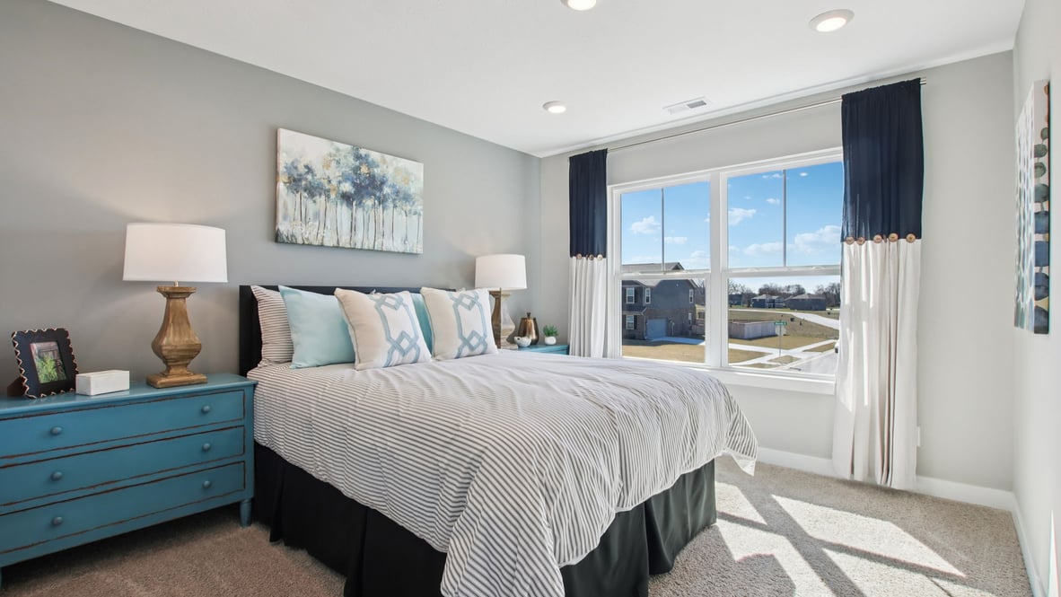 bedroom with large windows
