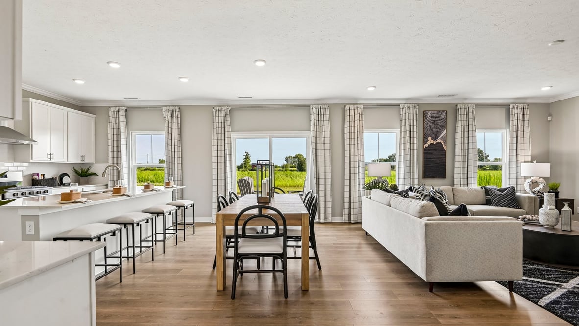 dining room and patio doors