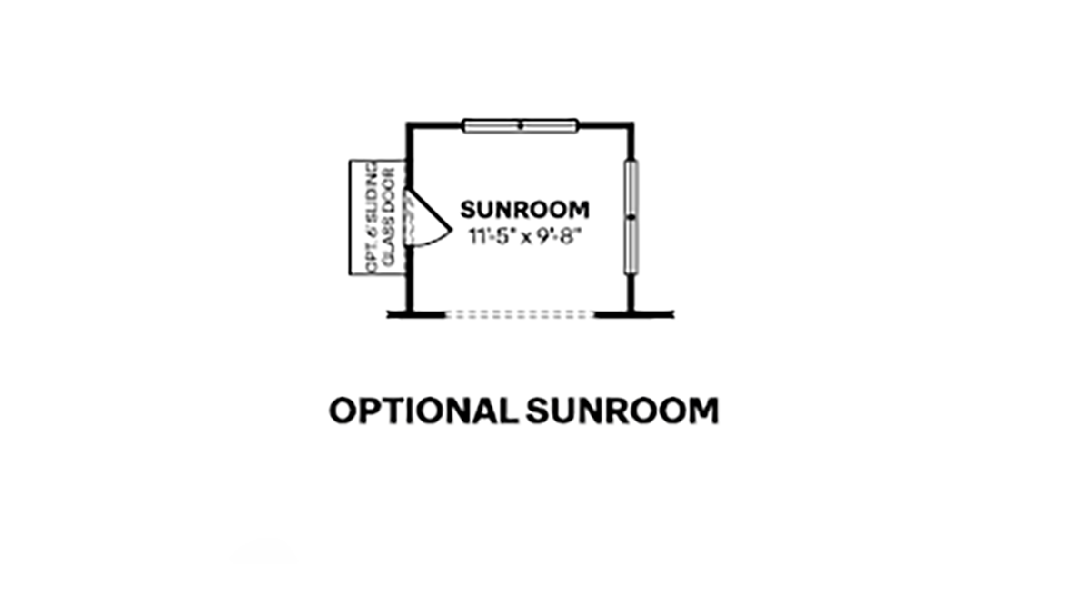 optional sunroom